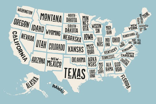 Us map - Corporate Income Tax Filing Requirements By State 