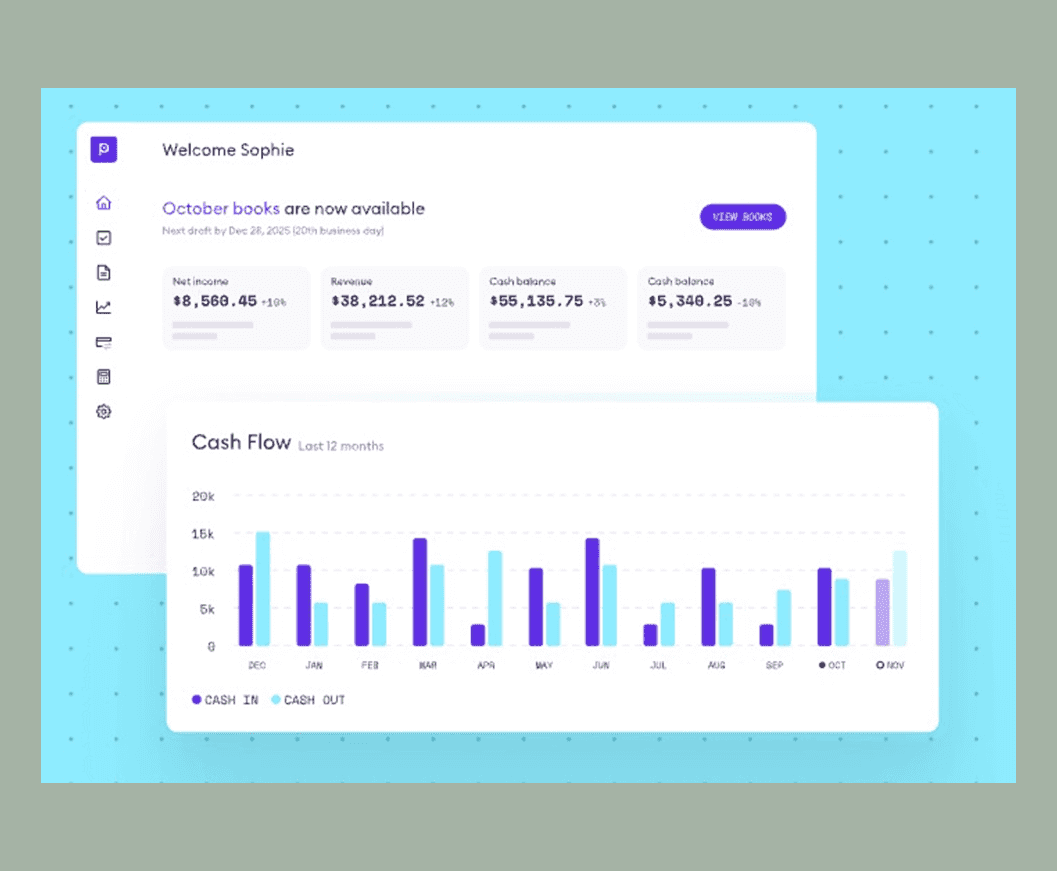 Pilot bookkeeping software