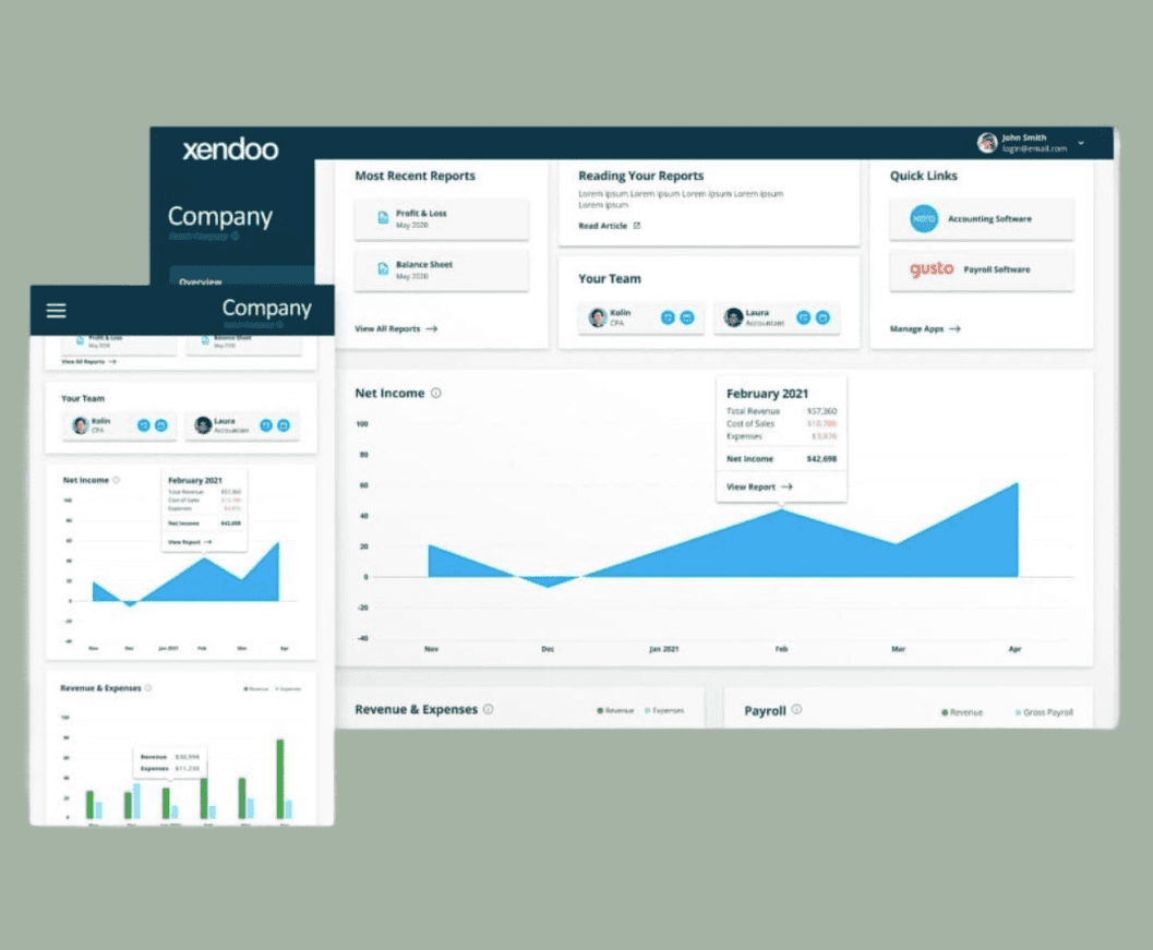 Xendoo booking and accounting tool&nbsp;