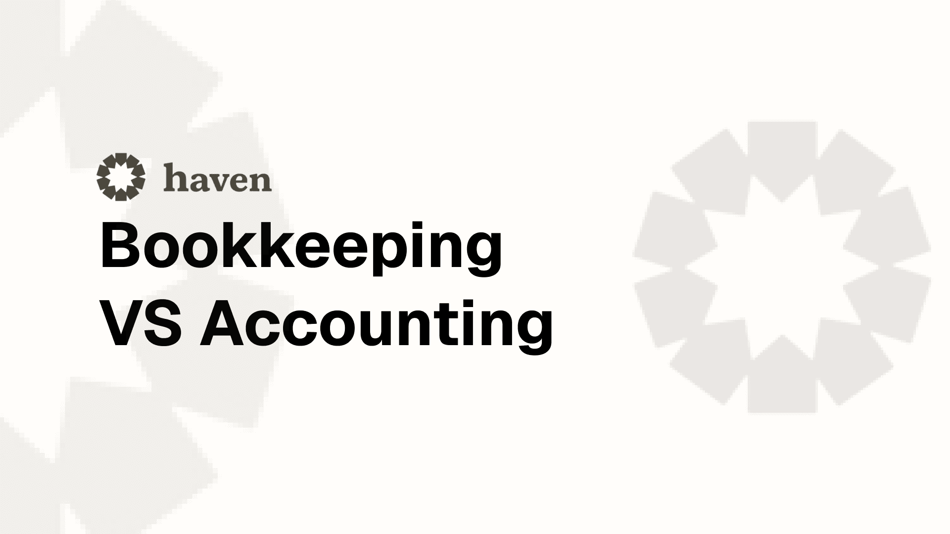 Bookkeeping vs Accounting