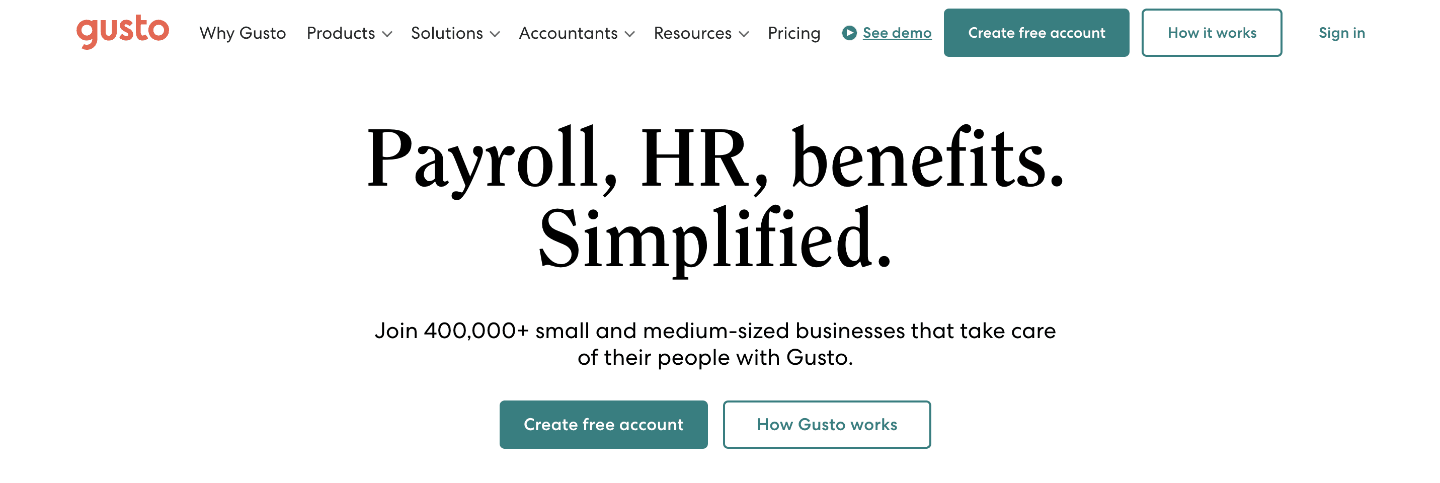 Gusto payroll